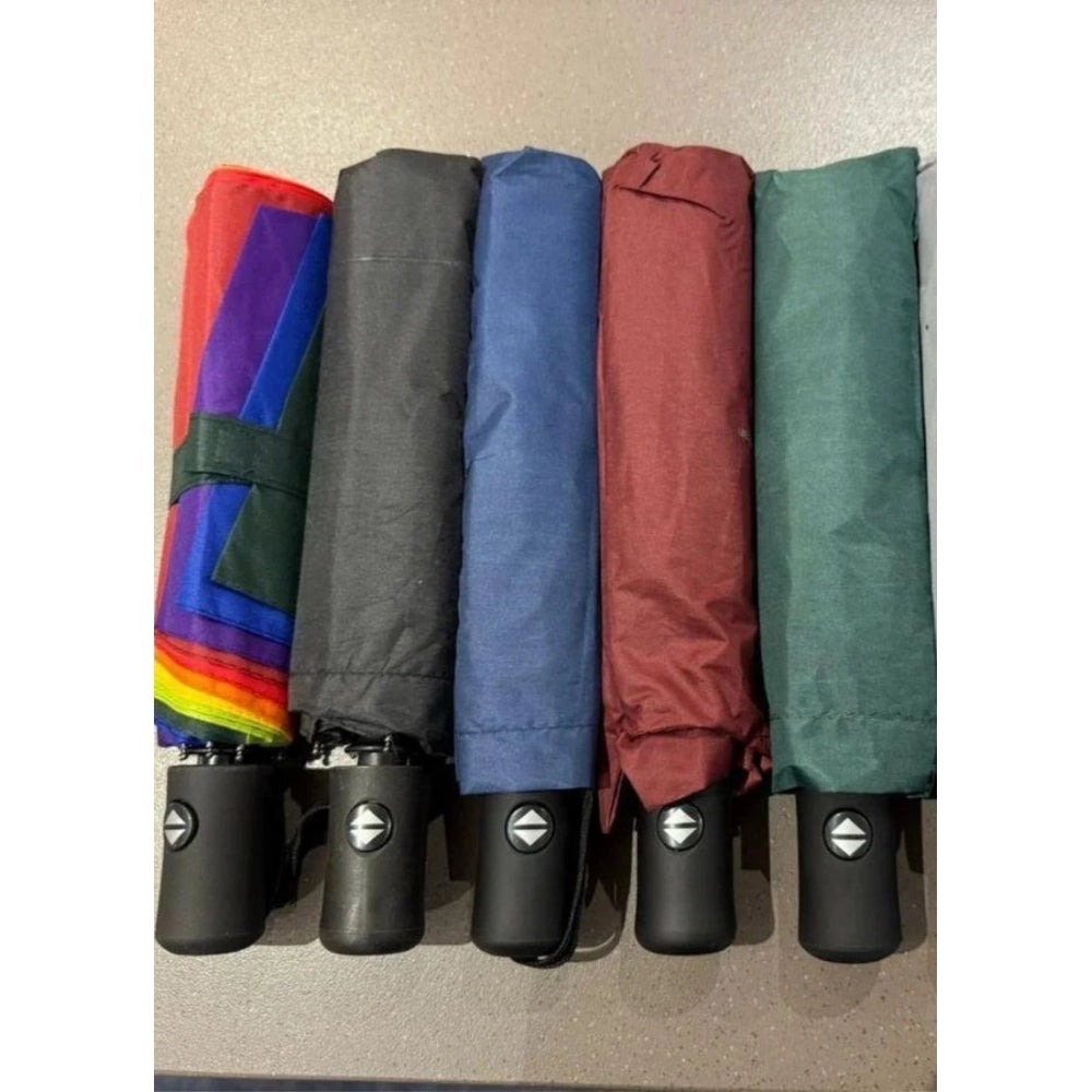 Amfyn Pack of 2 Auto Open Close UV Umbrella (Blue)