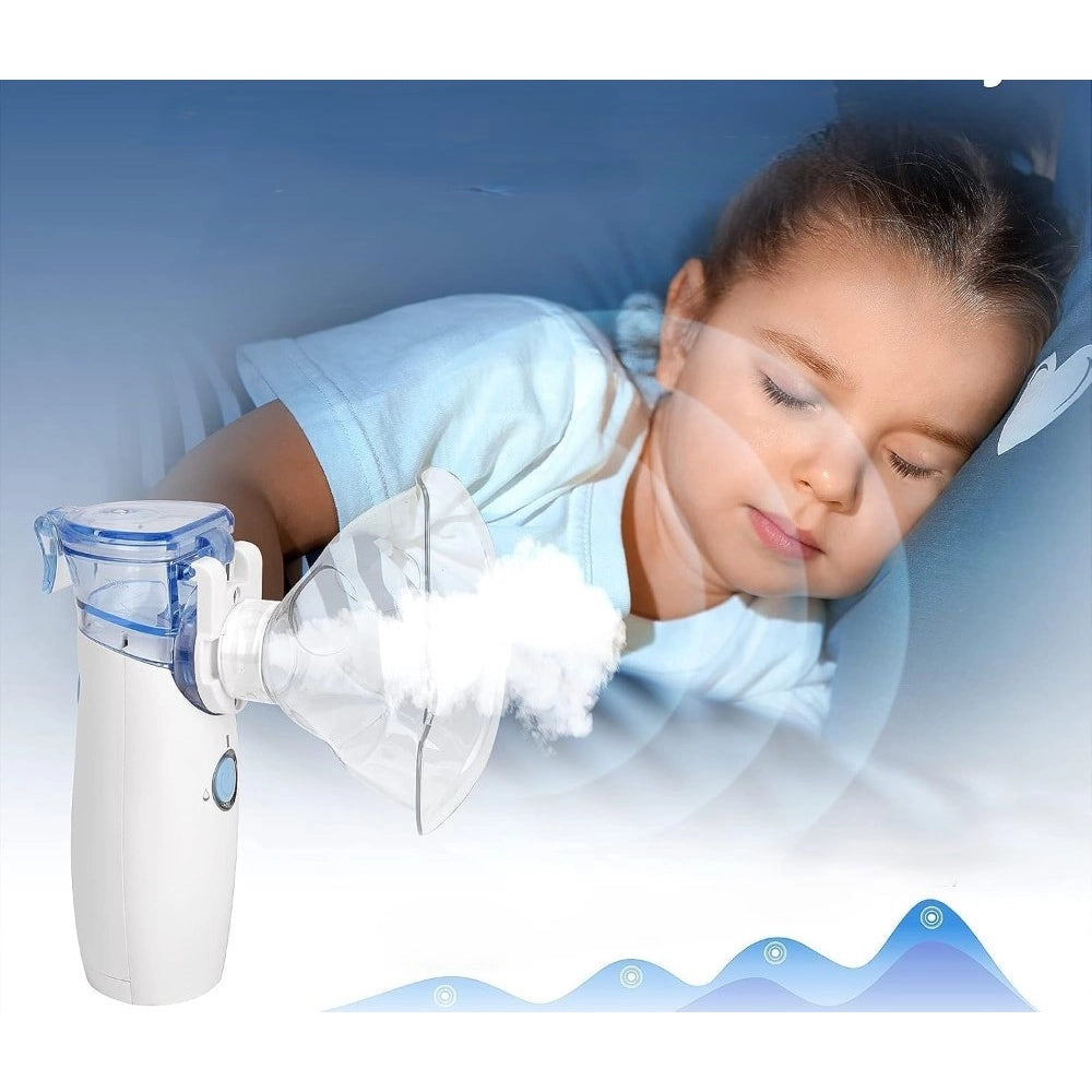 Amfyn Pack of 2 Mini Portable Mesh Nebulizer (Multicolor)