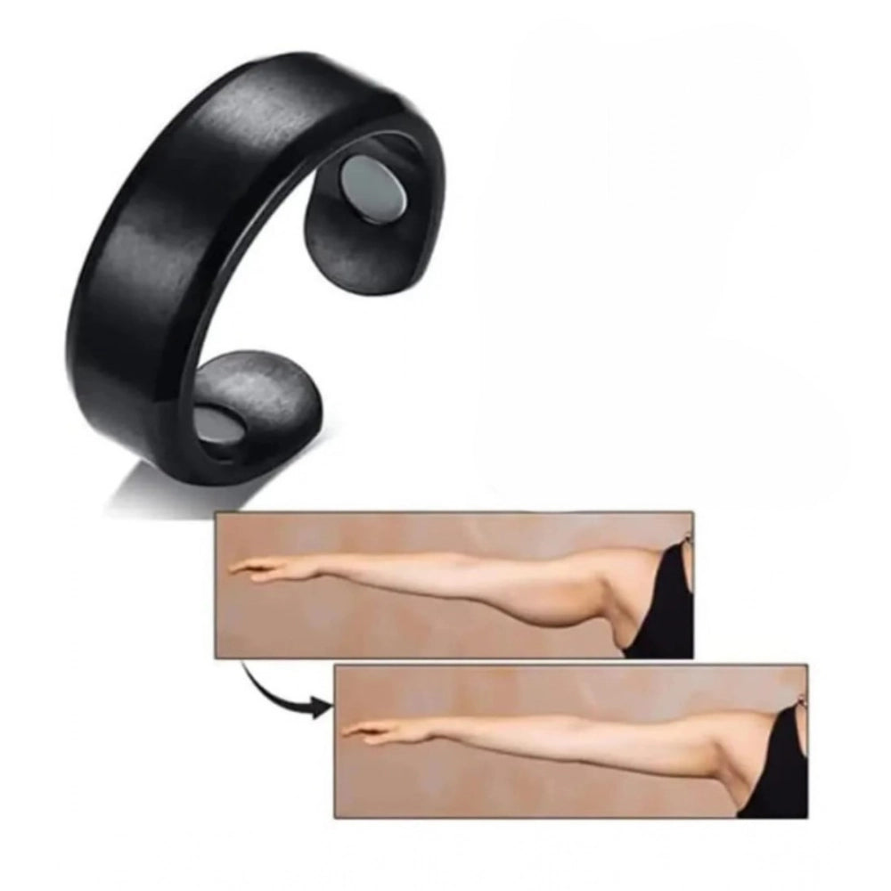 Amfyn Pack of 3 Beauty Therapy Blood Sugar Control Ring (Black)