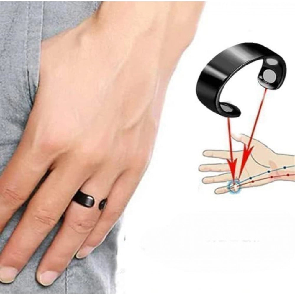 Amfyn Pack of 3 Beauty Therapy Blood Sugar Control Ring (Black)