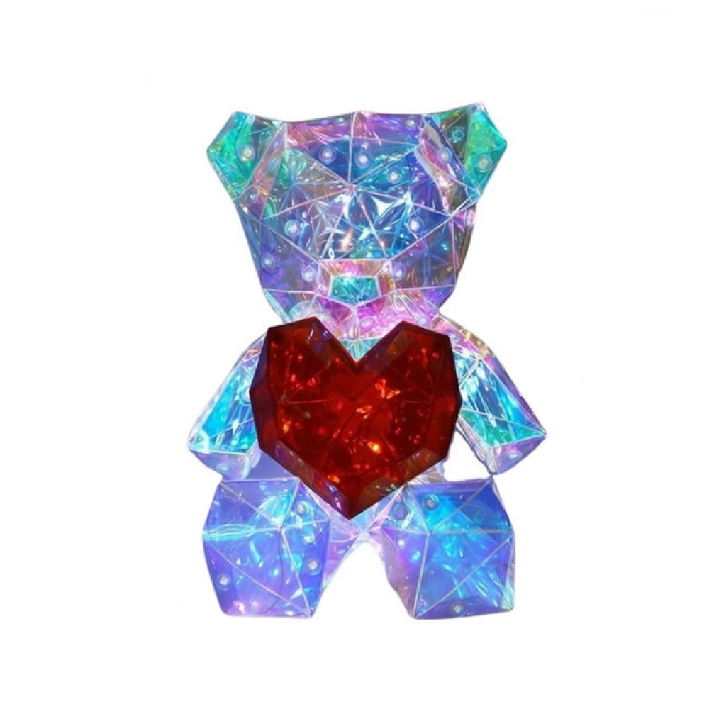 Amfyn Glowing Teddy Bear Night Light (Multicolor)