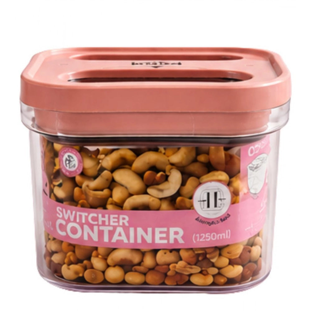 Amfyn Pack of 1 Switchers Airtight Storage Container Set 1250 ML (Pink)