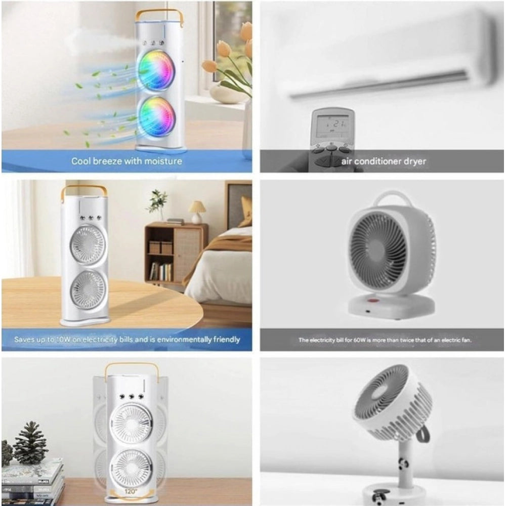 Amfyn Double End Air Cooler Mist Fan (Multicolor)