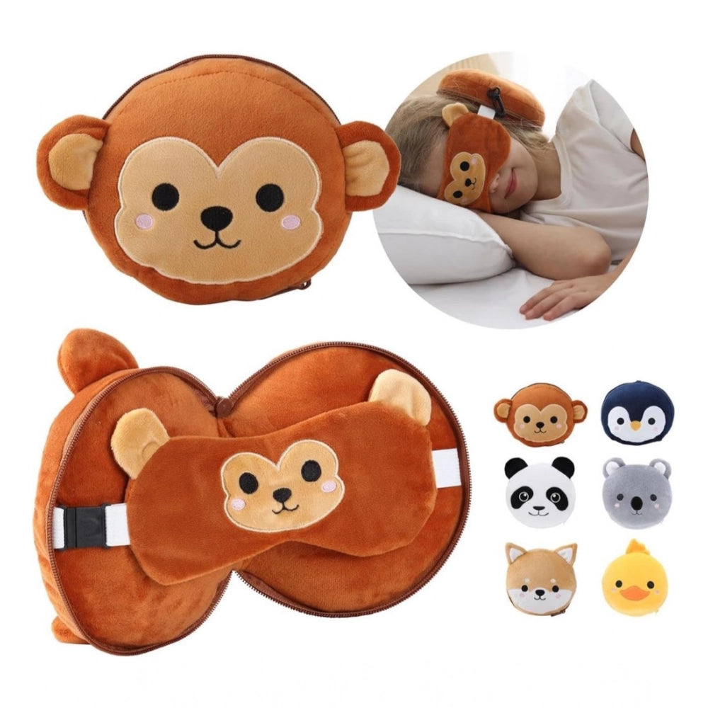 Amfyn Travel Pillow Set with Eye Mask (Multicolor)