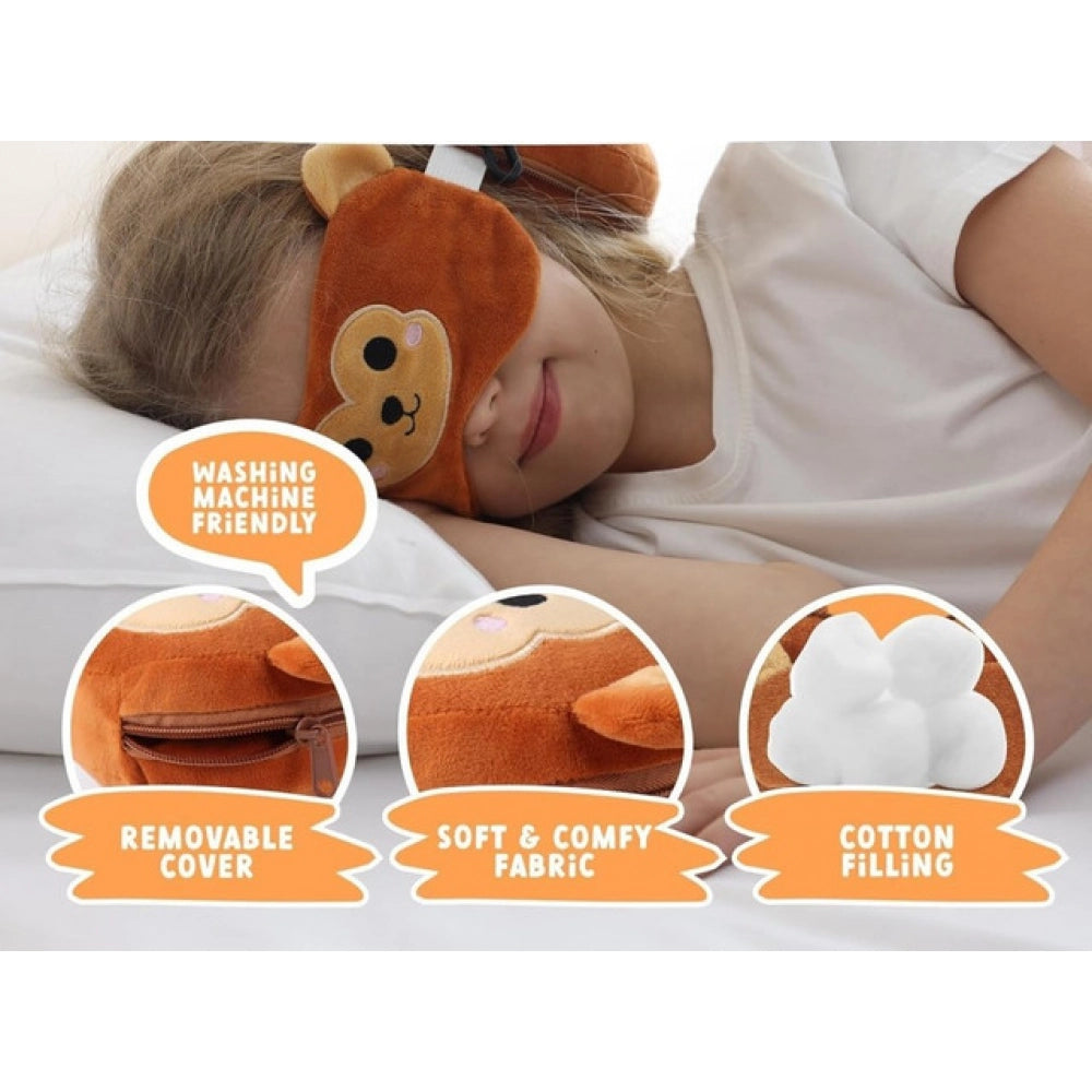 Amfyn Travel Pillow Set with Eye Mask (Multicolor)