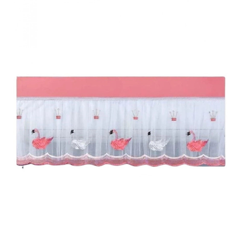 Amfyn Pack of 2 AC Cover 1 And 1.5 Ton (Pink-White)