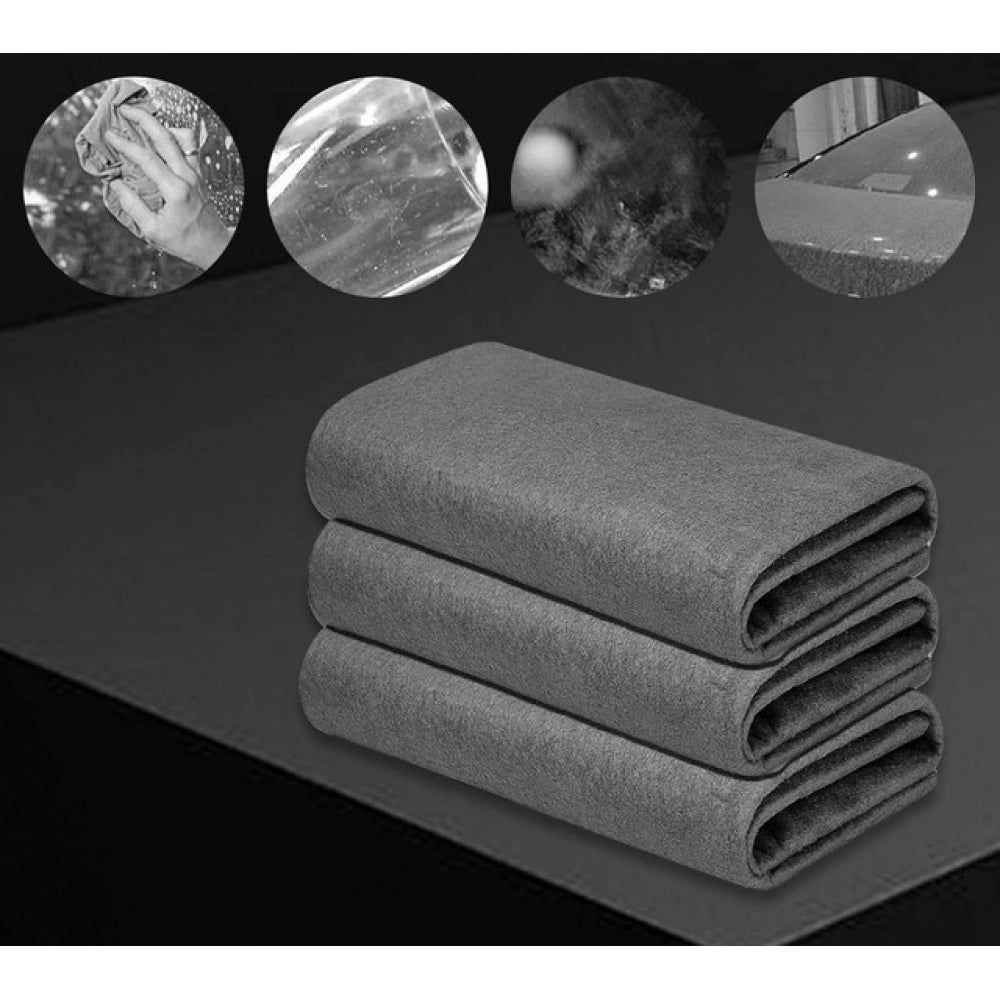 Amfyn Pack of 5 Magic Cleaning Cloth (Black)