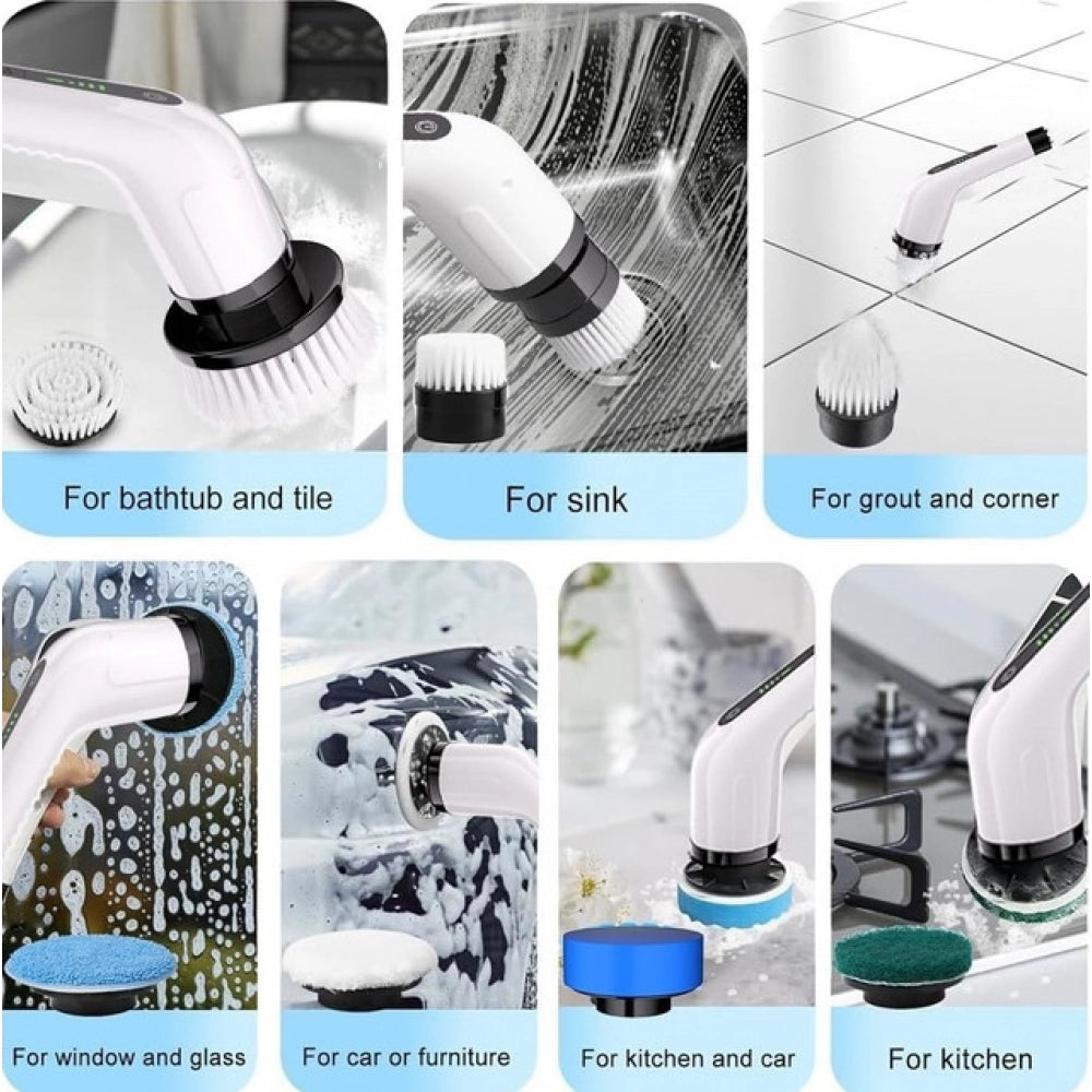 Amfyn 9 in 1 Cordless Electric Spin Scrubber (Multicolor)