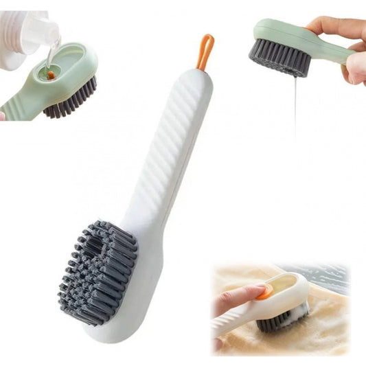 Amfyn Pack of 3 Soap Dispensing Cleaning Brush (Multicolor)