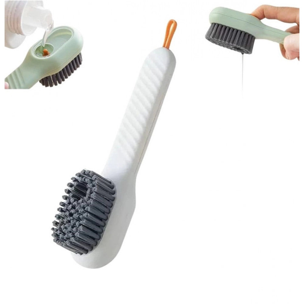 Amfyn Pack of 3 Soap Dispensing Cleaning Brush (Multicolor)