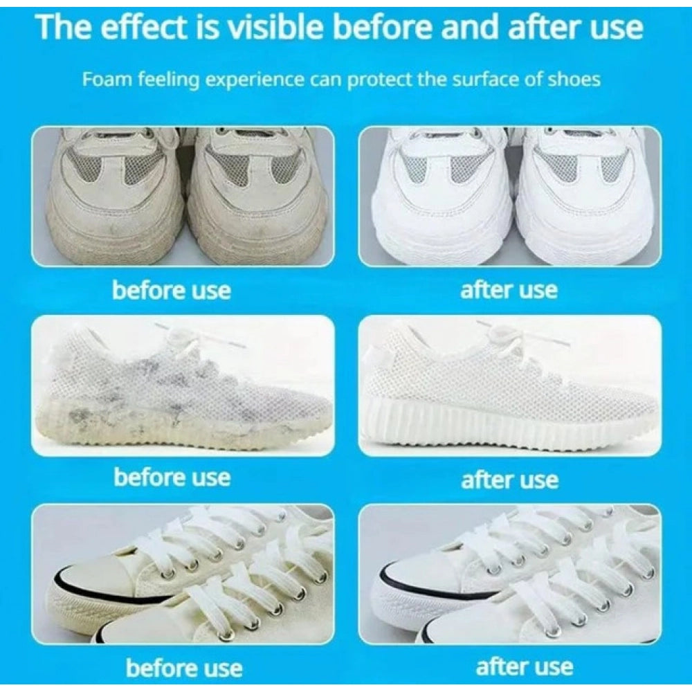 Amfyn Pack of 2 2 in 1 Shoe Cleaning Brush (White)
