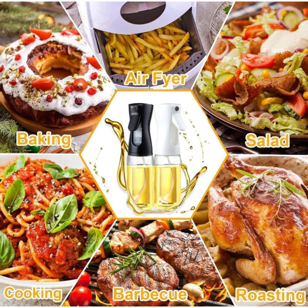 Amfyn Pack of 2 Oil Sprayer for Cooking (Black)