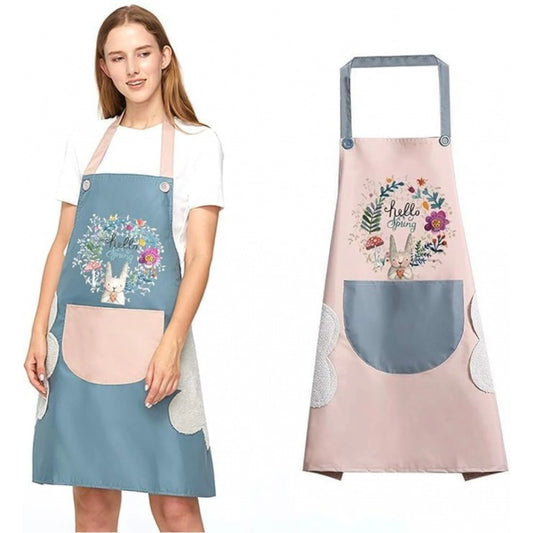 Amfyn Pack of 2 Kitchen Pocket Apron (Multicolor)