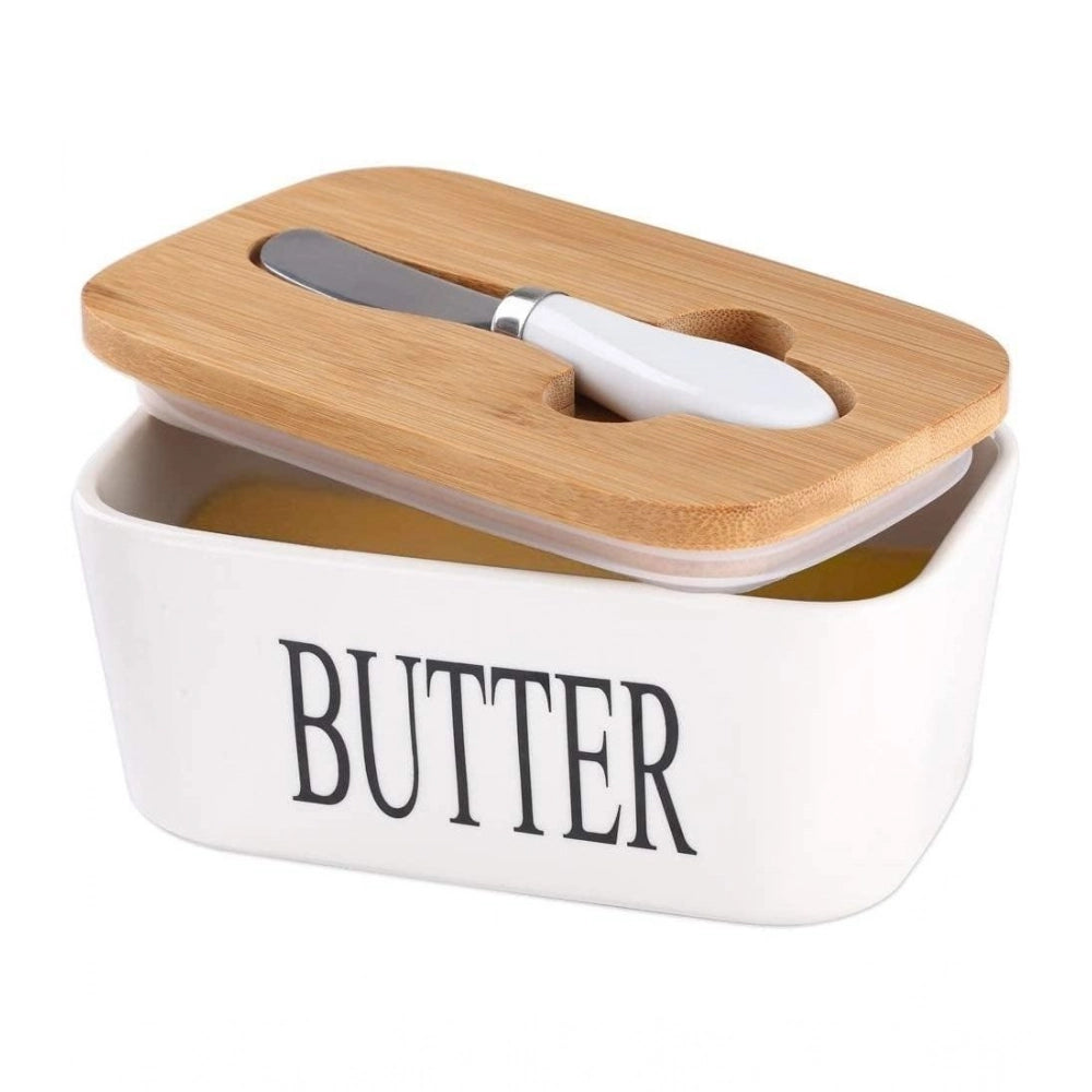 Amfyn Ceramic Butter Box (White)