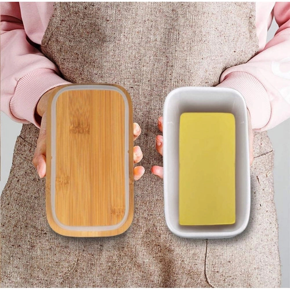 Amfyn Ceramic Butter Box (White)