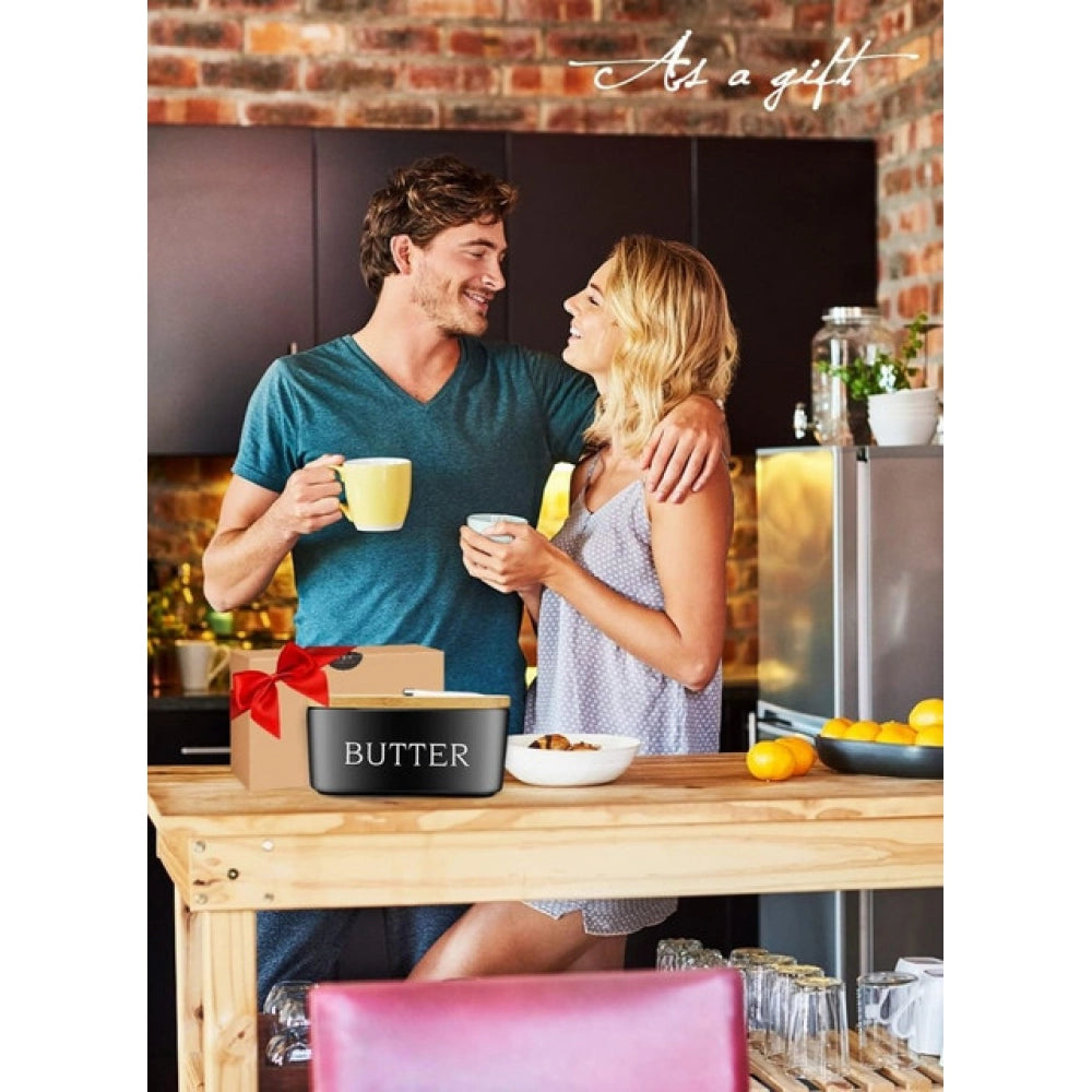 Amfyn Ceramic Butter Box (Black)