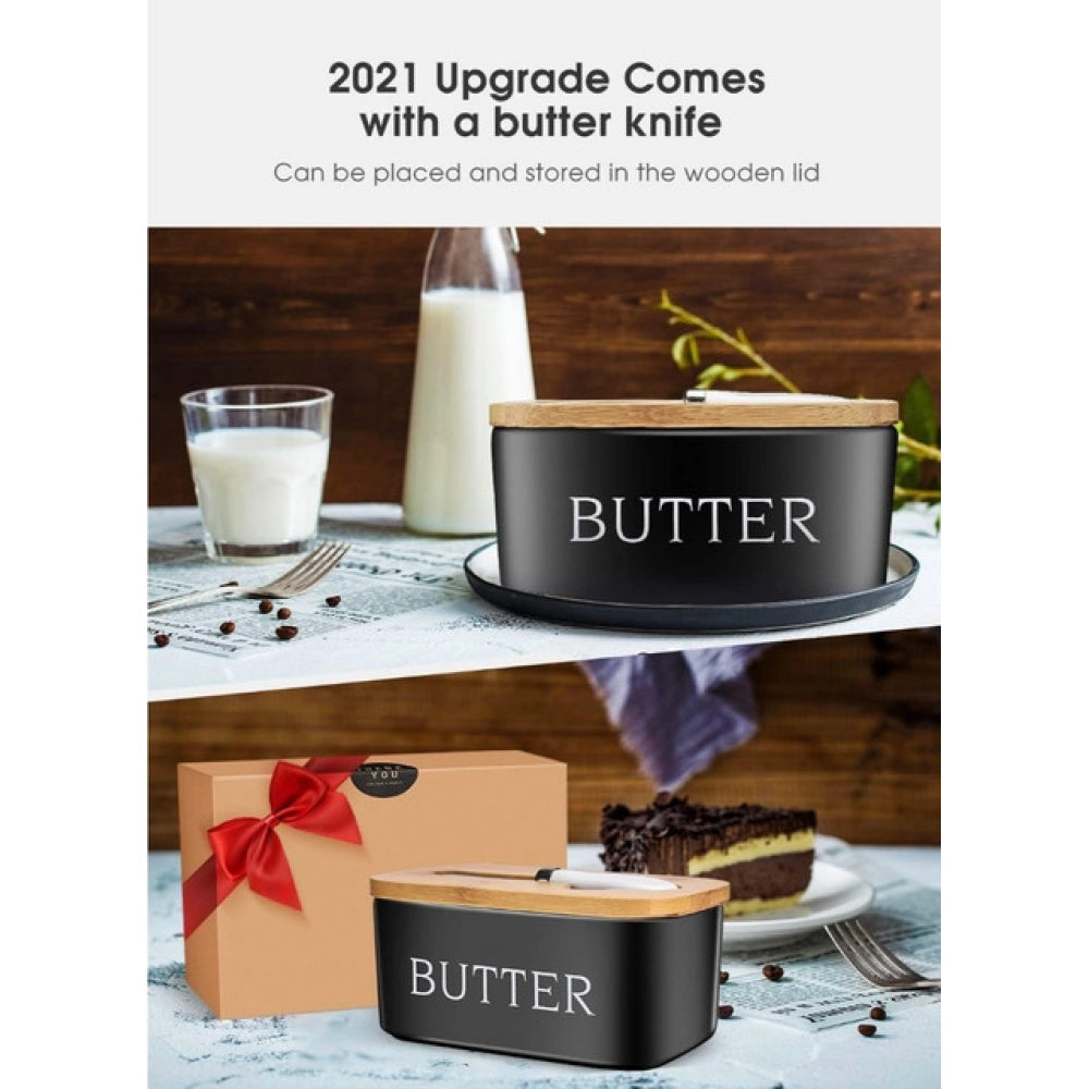 Amfyn Ceramic Butter Box (Black)