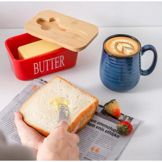 Amfyn Ceramic Butter Box (Red)