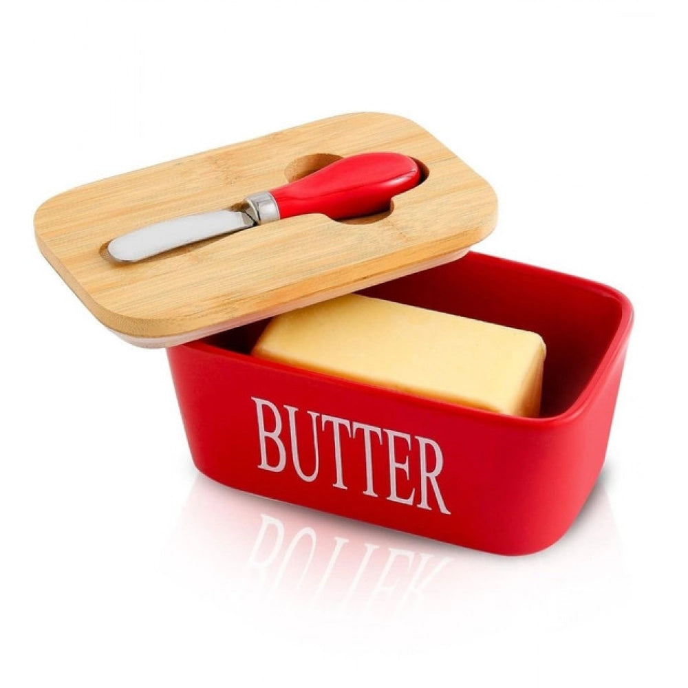 Amfyn Ceramic Butter Box (Red)