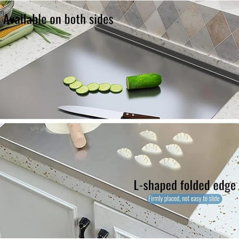 Amfyn Stainless Steel Chopping Board (Silver)
