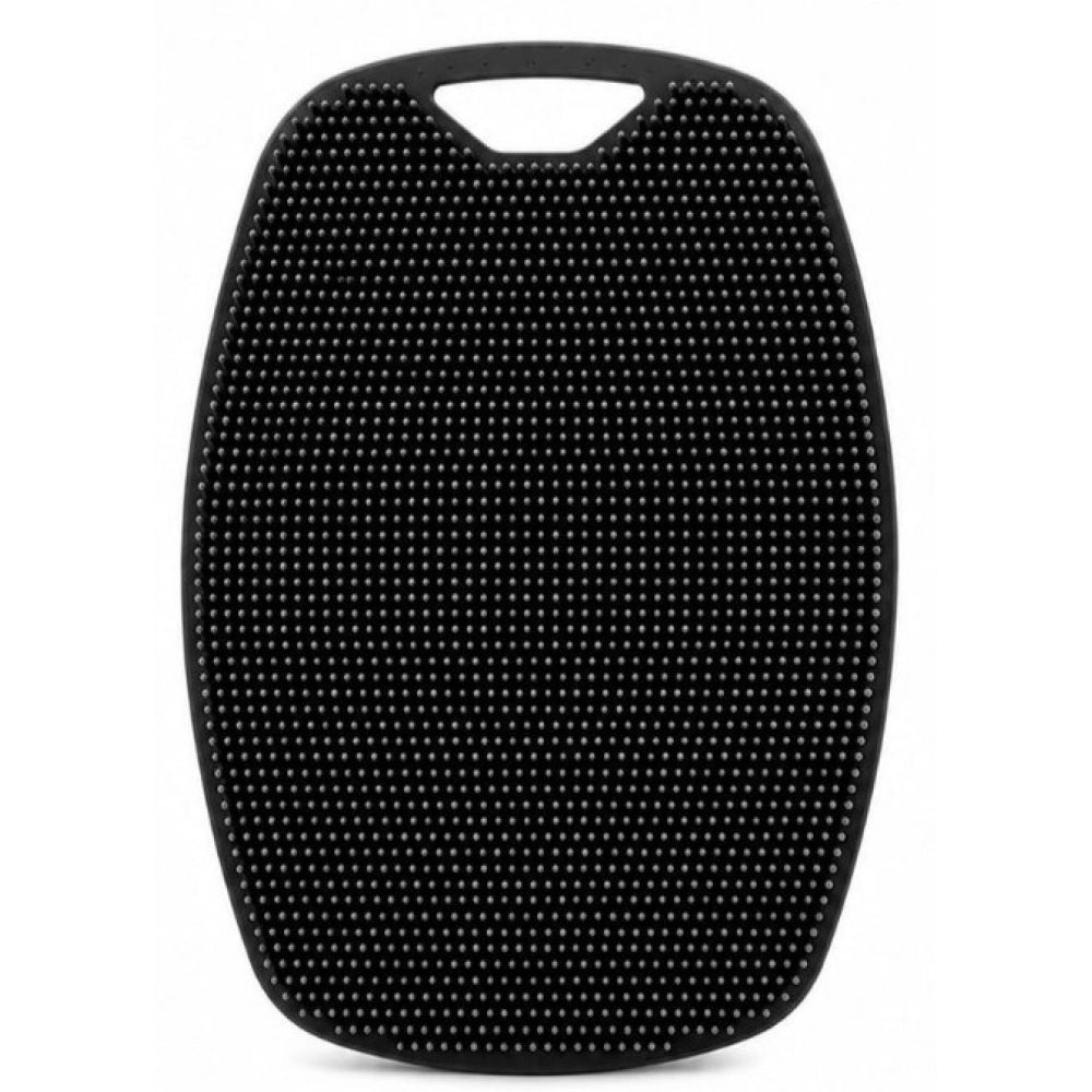 Amfyn Pack of 2 Silicone Body Scrubber Bath Brush (Black)