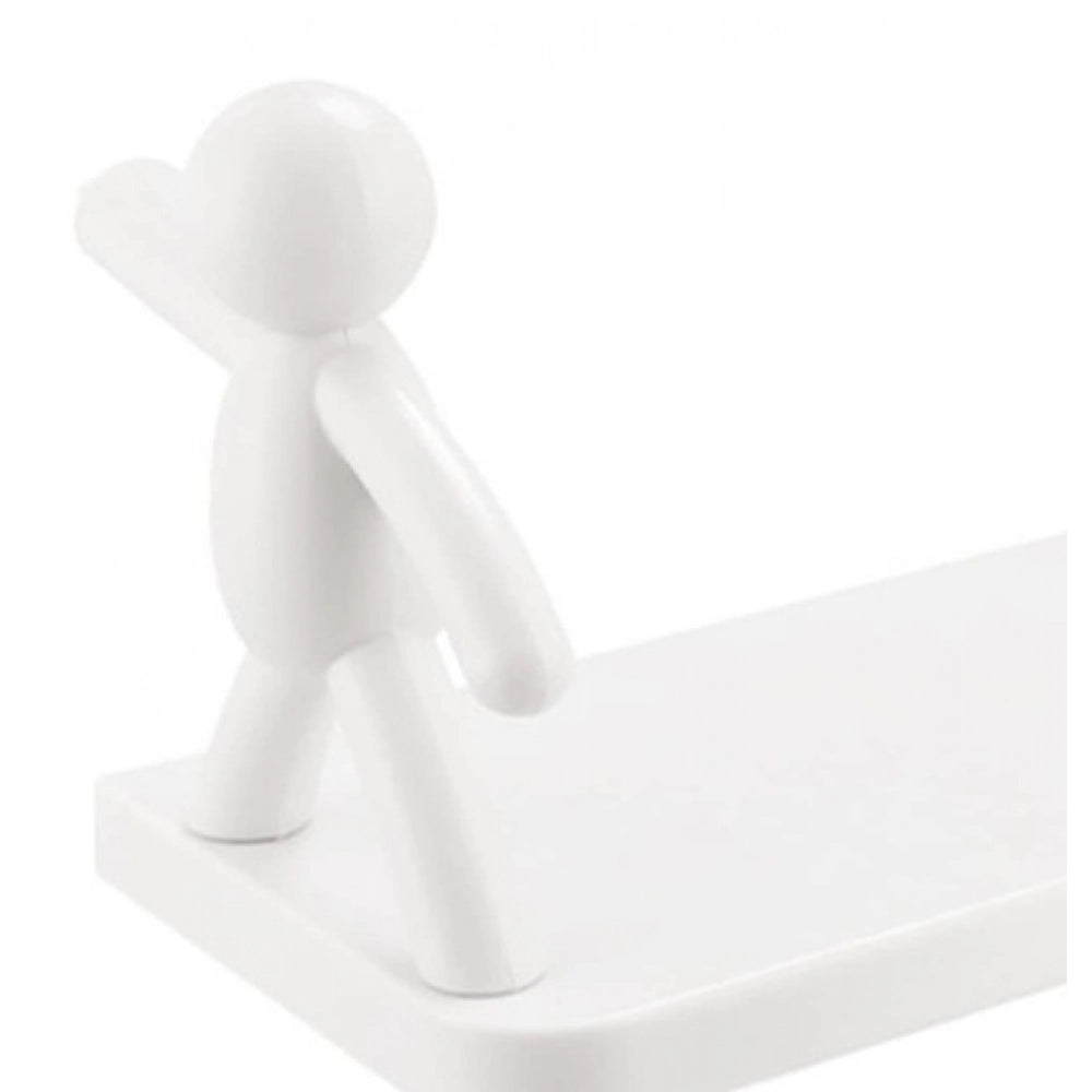 Amfyn Pack of 2 Self Adhesive Multipurpose Stand Holder (White)