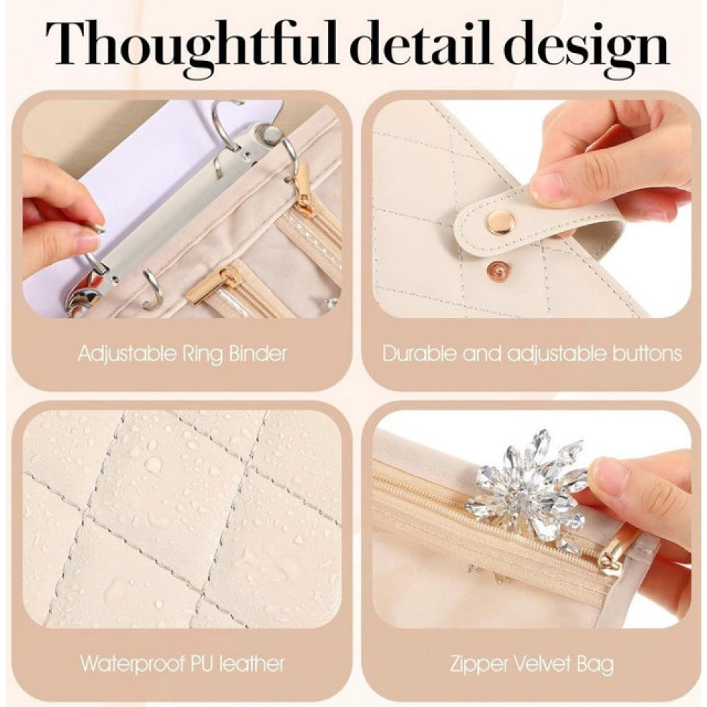 Amfyn Jewelry Organizer Book (Beige)