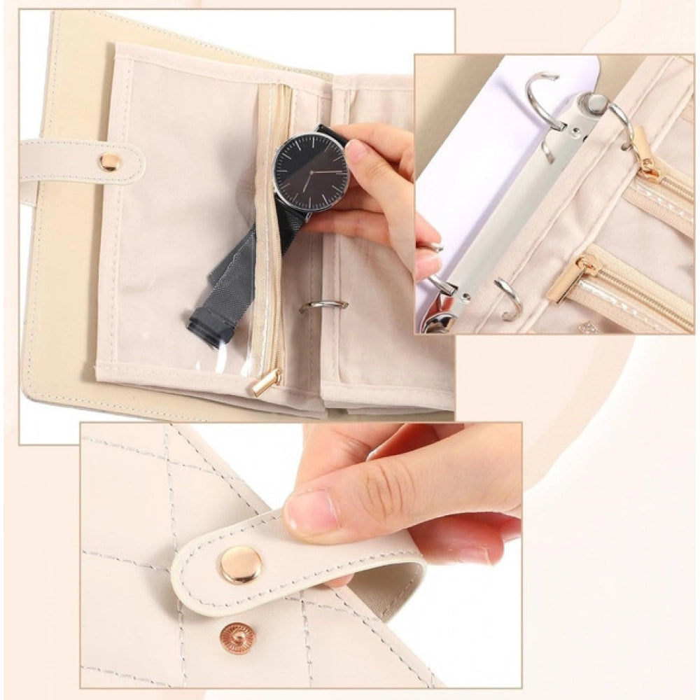 Amfyn Jewelry Organizer Book (Beige)