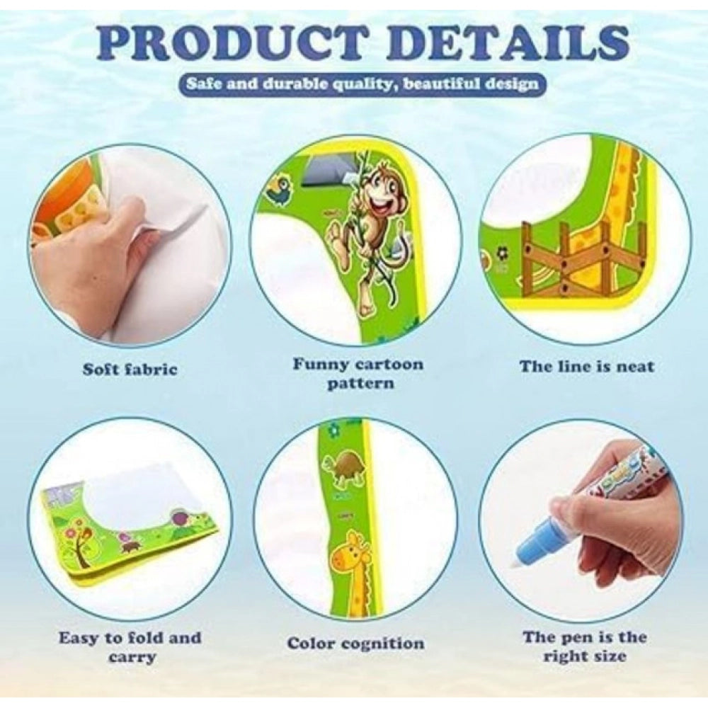 Amfyn Kids Magic Water Drawing Mat (Multicolor)