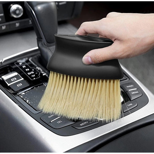 Amfyn Pack of 3 Car Dashboard Cleaning Brush (Black)