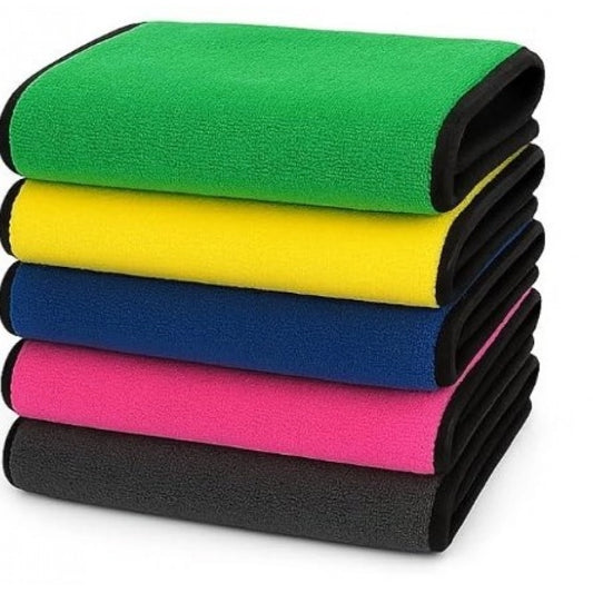 Amfyn Pack of 3 Microfiber Car Cleaning Towel (Multicolor)