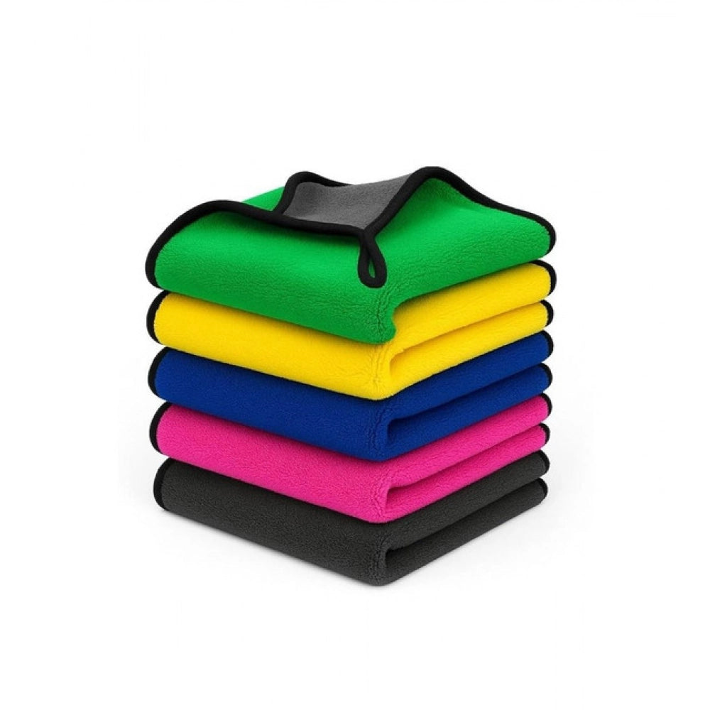 Amfyn Pack of 3 Microfiber Car Cleaning Towel (Multicolor)