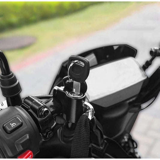Amfyn Pack of 2 Motorcycle Helmet Lock (Black)