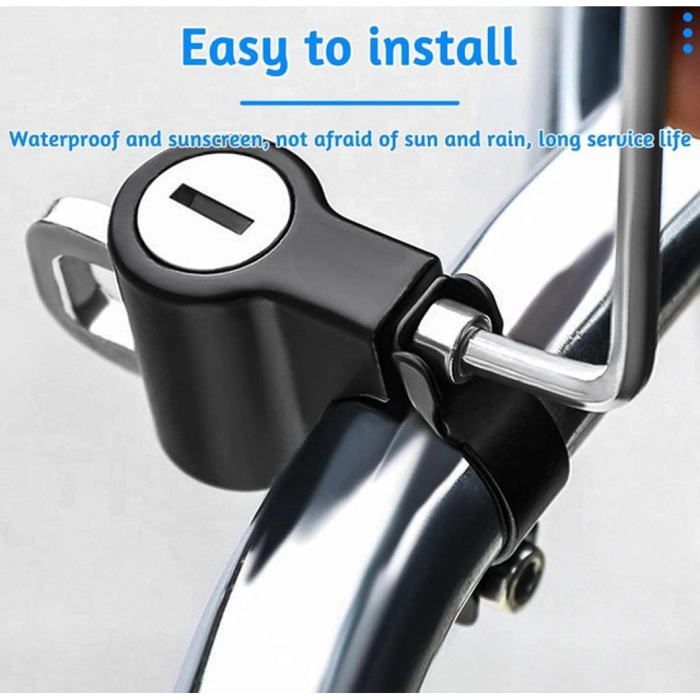 Amfyn Pack of 2 Motorcycle Helmet Lock (Black)