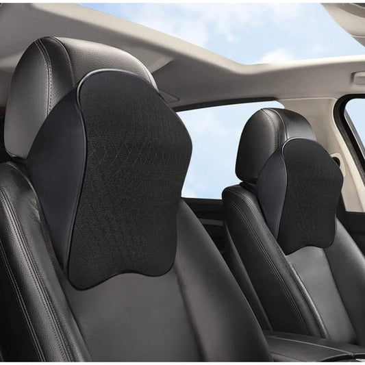 Amfyn Memory Foam Car Headrest Pillow (Black)