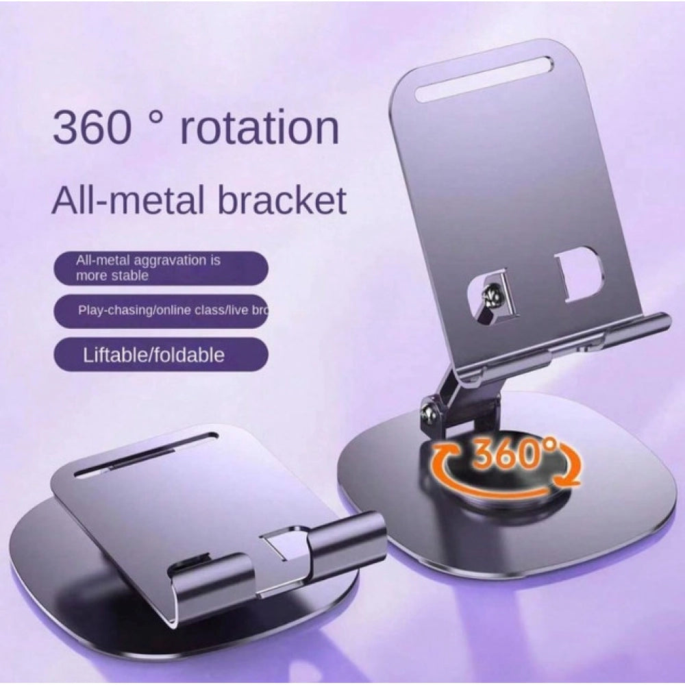 Amfyn Pack of 2 Foldable Mobile Stand (Grey)