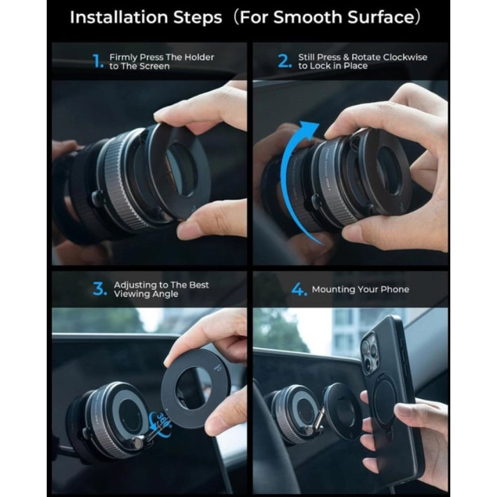 Amfyn K007 Magnetic Phone Holder (Black)