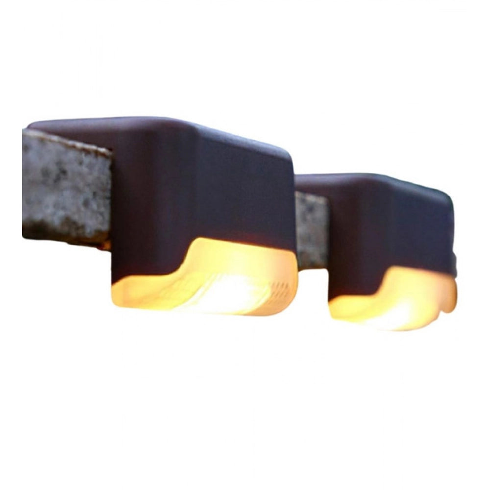 Amfyn Pack of 3 Stair Deck Solar Light (Black)