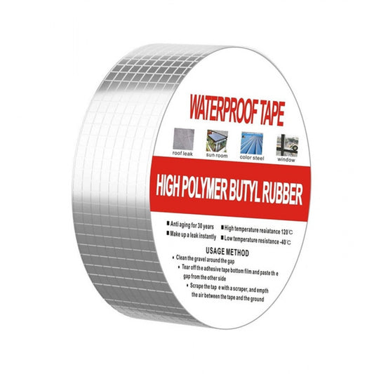 Amfyn Pack of 2 Aluminium Waterproof Foil Tape 2 Inch (Silver)