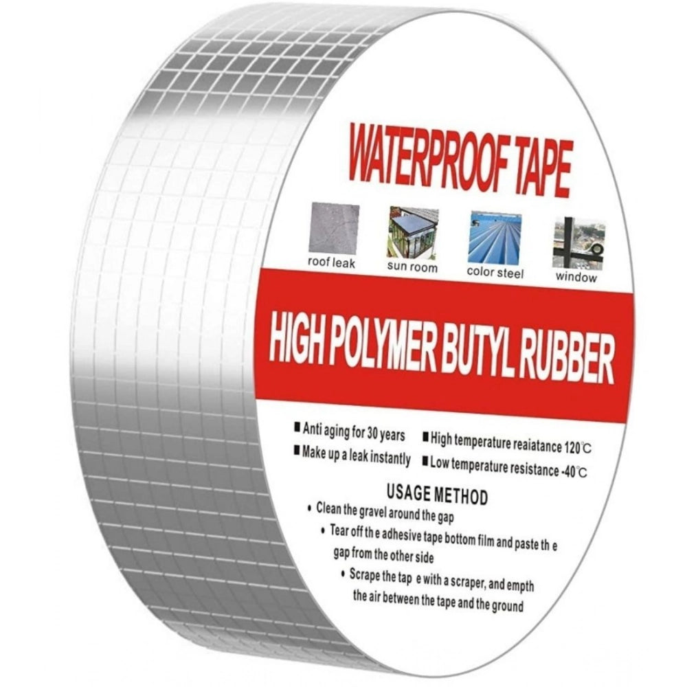 Amfyn Pack of 2 Aluminium Waterproof Foil Tape 2 Inch (Silver)