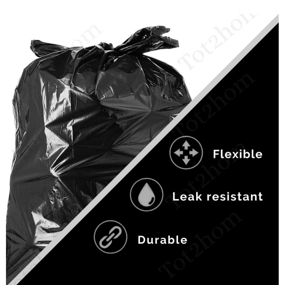 Amfyn Pack of 12 Biodegradeable Vegetable-Paper 19 x 21 Inches Garbage Bag (Black)