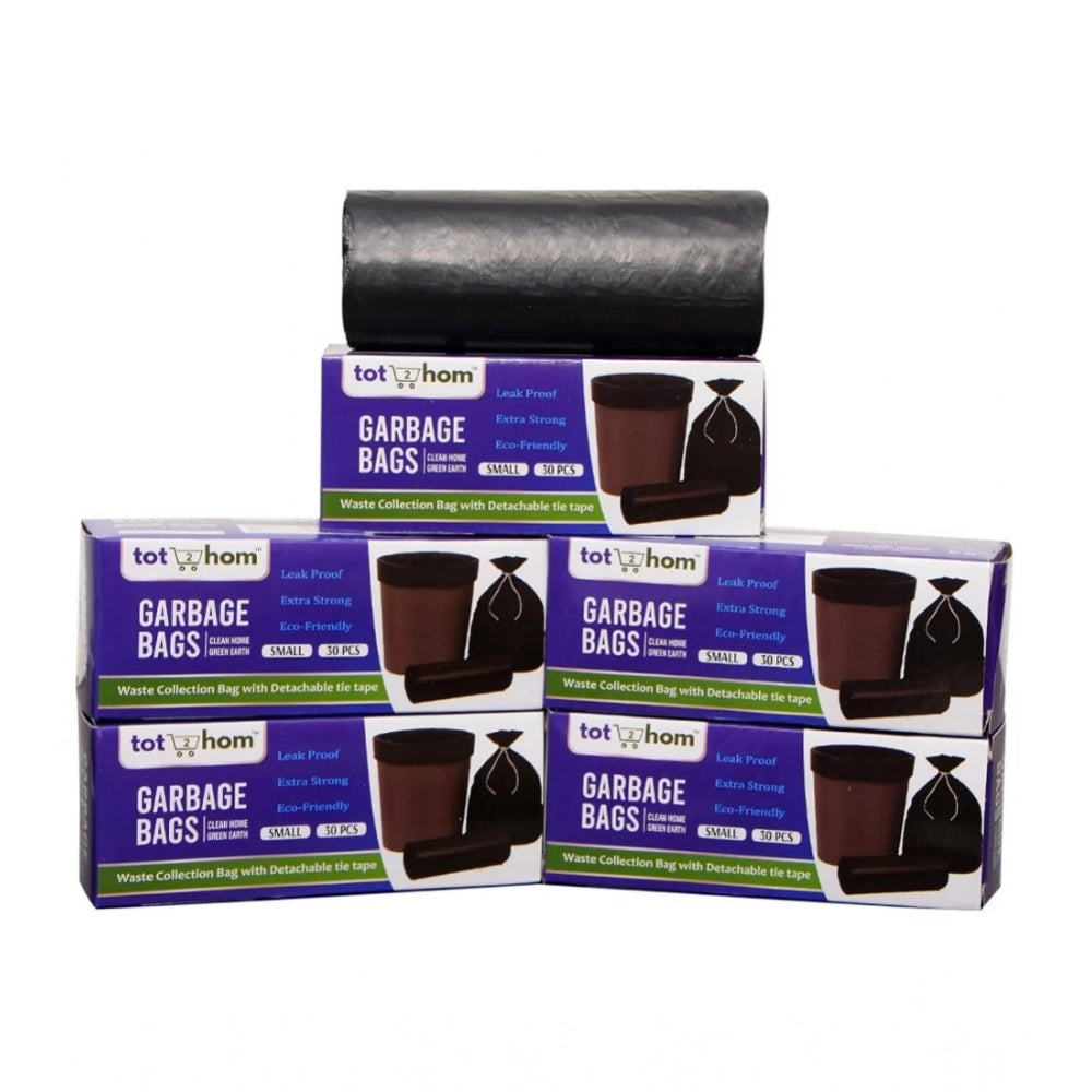Amfyn Pack of 5 Biodegradeable Vegetable-Paper 17 x 19 Inches Garbage Bag (Black)