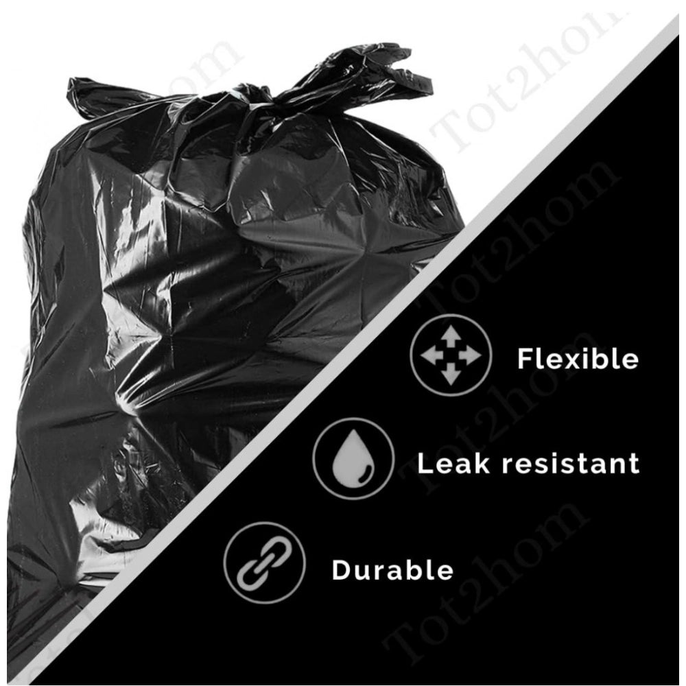 Amfyn Pack of 3 Biodegradeable Vegetable-Paper 25 x 30 Inches Garbage Bag (Black)