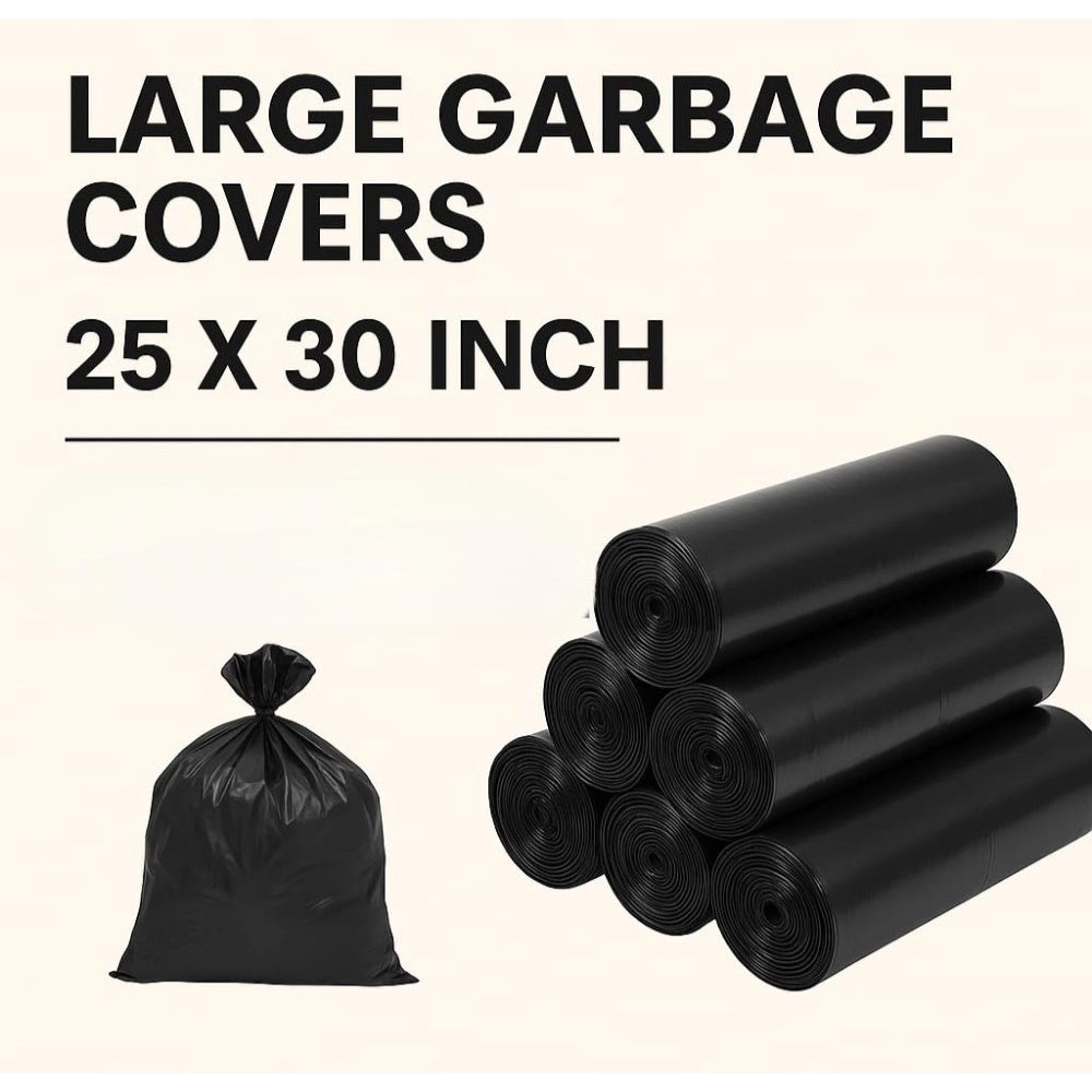 Amfyn Pack of 4 Biodegradeable Vegetable-Paper 25 x 30 Inches Garbage Bag (Black)