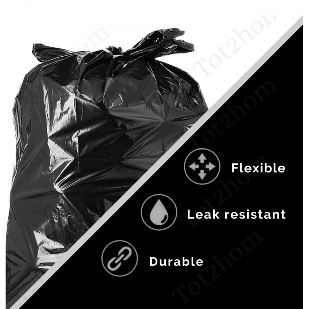 Amfyn Pack of 4 Biodegradeable Vegetable-Paper 25 x 30 Inches Garbage Bag (Black)