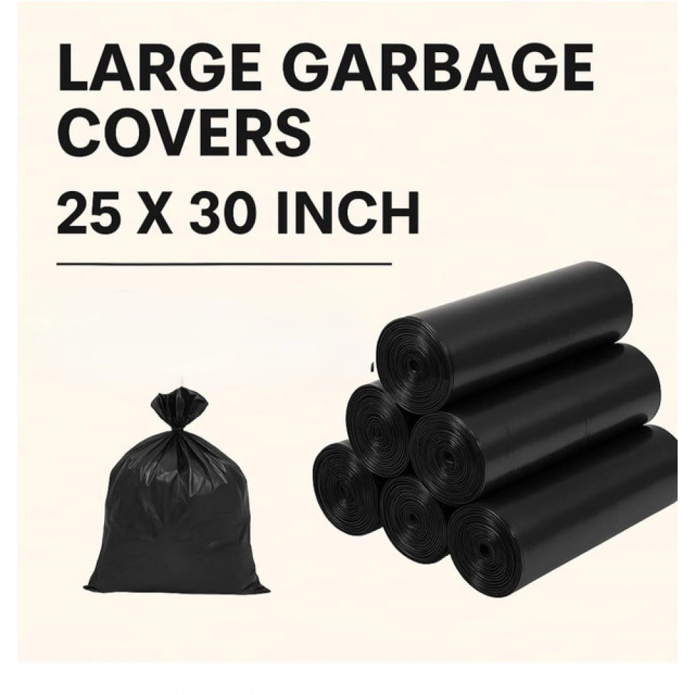 Amfyn Pack of 3 Biodegradeable Vegetable-Paper 25 x 30 Inches Garbage Bag (Black)