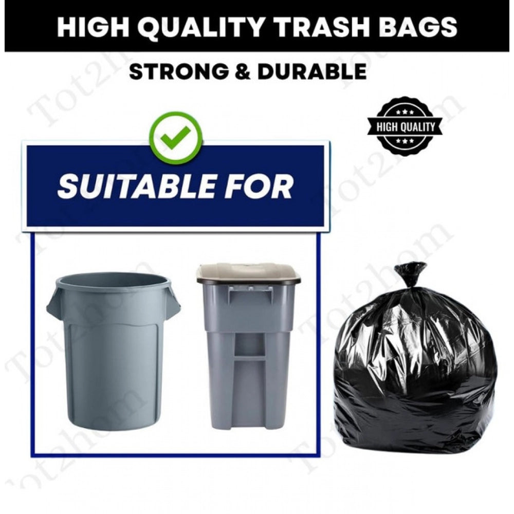 Amfyn Pack of 3 Biodegradeable Vegetable-Paper 25 x 30 Inches Garbage Bag (Black)