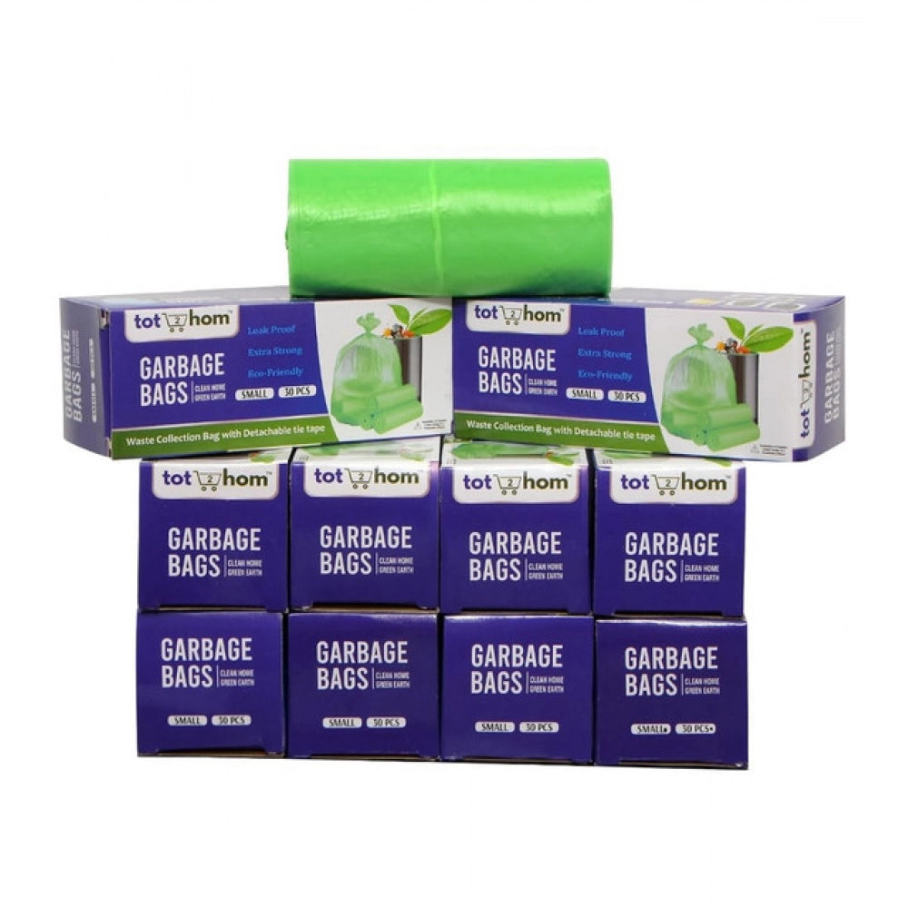Amfyn Pack of 10 Biodegradeable Vegetable-Paper 17 x 19 Inches Garbage Bag (Green)