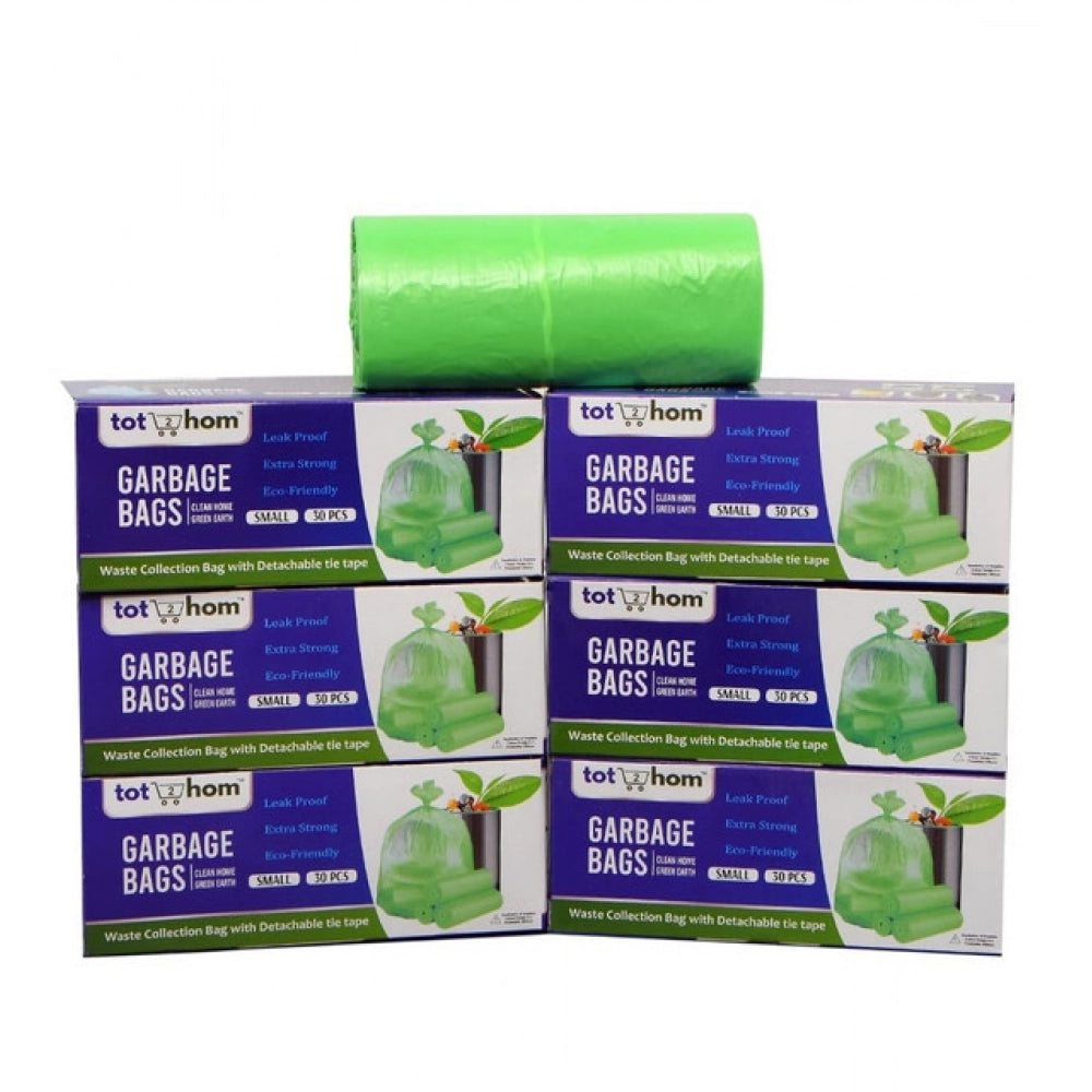 Amfyn Pack of 6 Biodegradeable Vegetable-Paper 17 x 19 Inches Garbage Bag (Green)