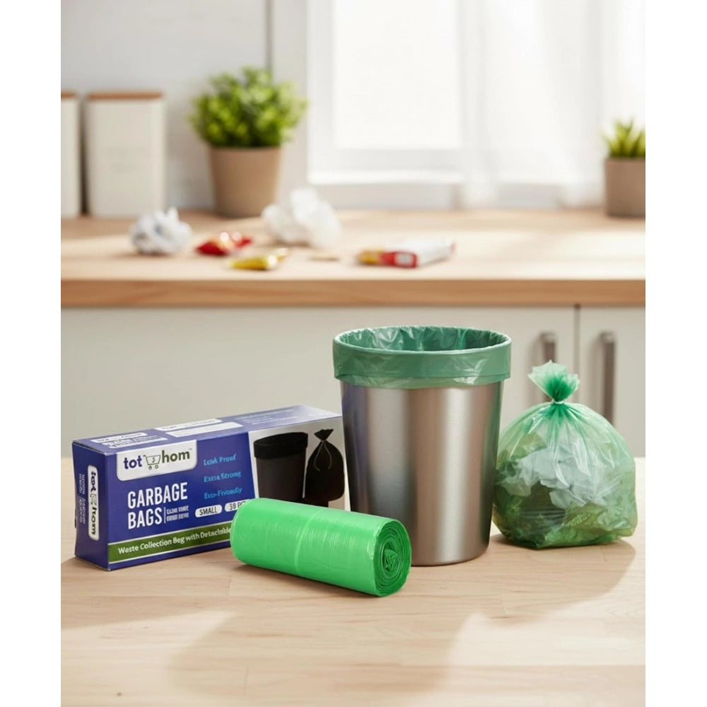Amfyn Pack of 6 Biodegradeable Vegetable-Paper 17 x 19 Inches Garbage Bag (Green)